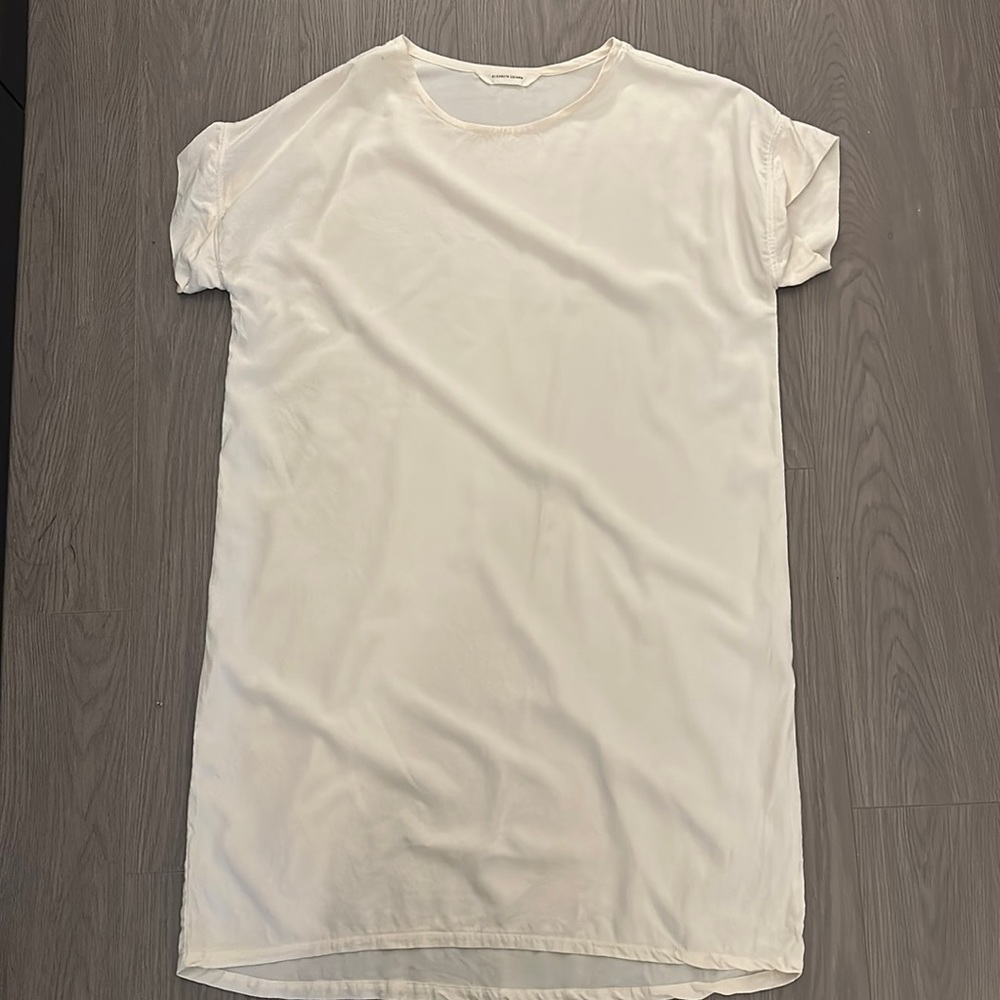Elizabeth Suzann Georgia Dress in Ivory Silk Crepe OSM